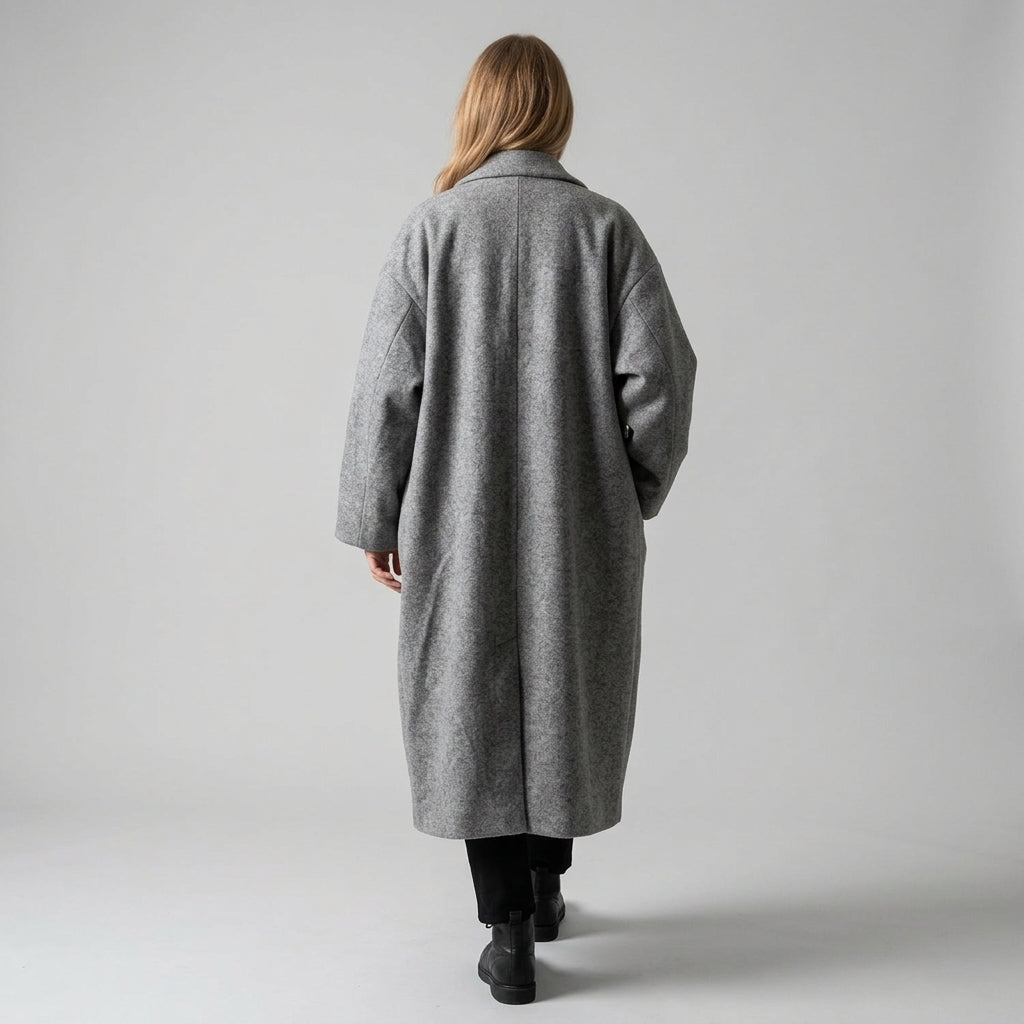 Emmeline | Klassieke, op maat gemaakte winterjas voor dames – Elegante lange jas met normale pasvorm