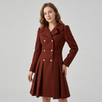 Esmeray | Damesjas met dubbele knoopsluiting, lange mouwen en een klassieke, elegante stijl