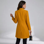 Arendje | Elegante damesjas met knopen aan de voorkant – Klassieke bovenkleding met lange mouwen