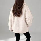 Eulalie | Oversized teddyjas voor dames met rits en zijzakken
