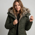 Kerensa | Winterjas met capuchon en zakken voor dames – Warm, stijlvol en praktisch