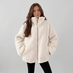 Eulalie | Oversized teddyjas voor dames met rits en zijzakken