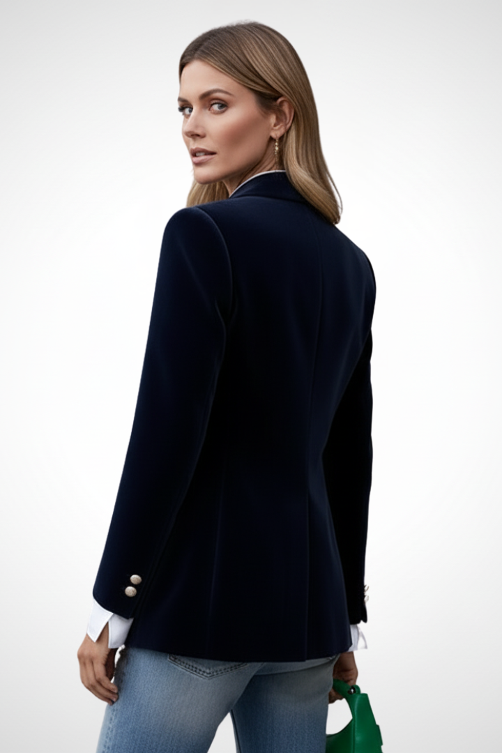 Perla | Getailleerde damesblazer – Klassieke reverskraag, gestructureerde pasvorm