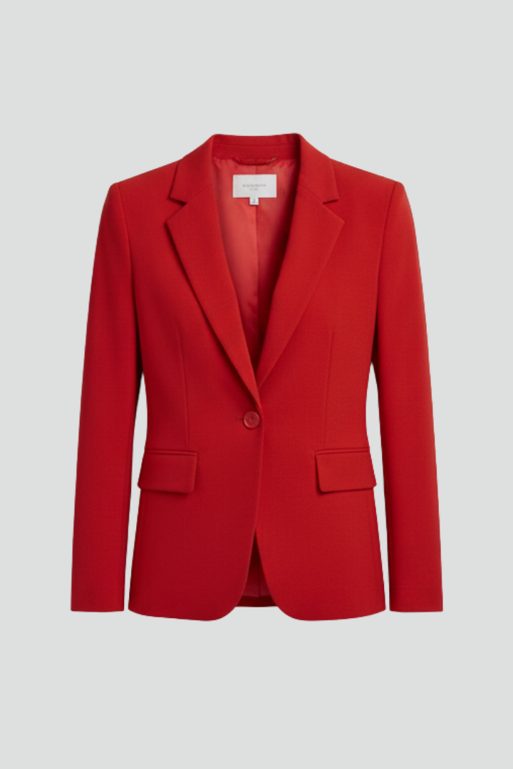 Jovara | Dames Blazer – Reverskraag, Eén Knoop, Elegante Getailleerde Blazer
