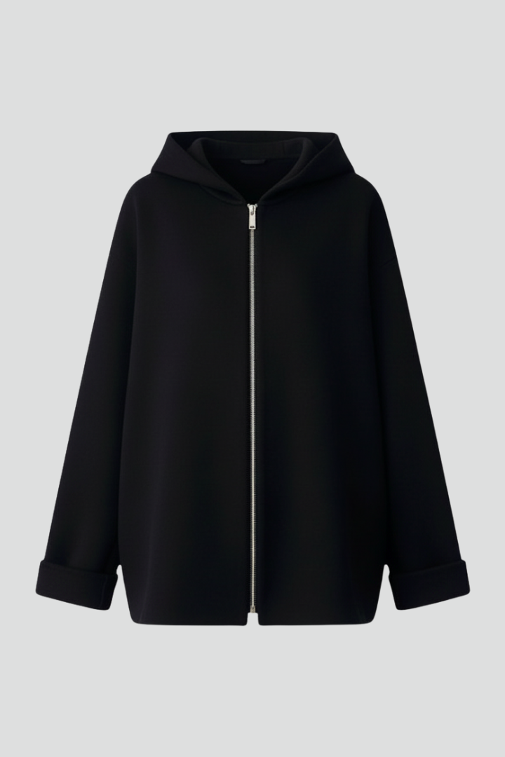 Tindrelle | Dames Hooded Jas – Casual Jas met Volledige Ritssluiting en Zijzakken