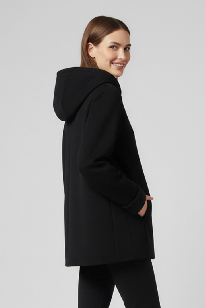 Tindrelle | Dames Hooded Jas – Casual Jas met Volledige Ritssluiting en Zijzakken