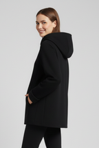 Tindrelle | Dames Hooded Jas – Casual Jas met Volledige Ritssluiting en Zijzakken