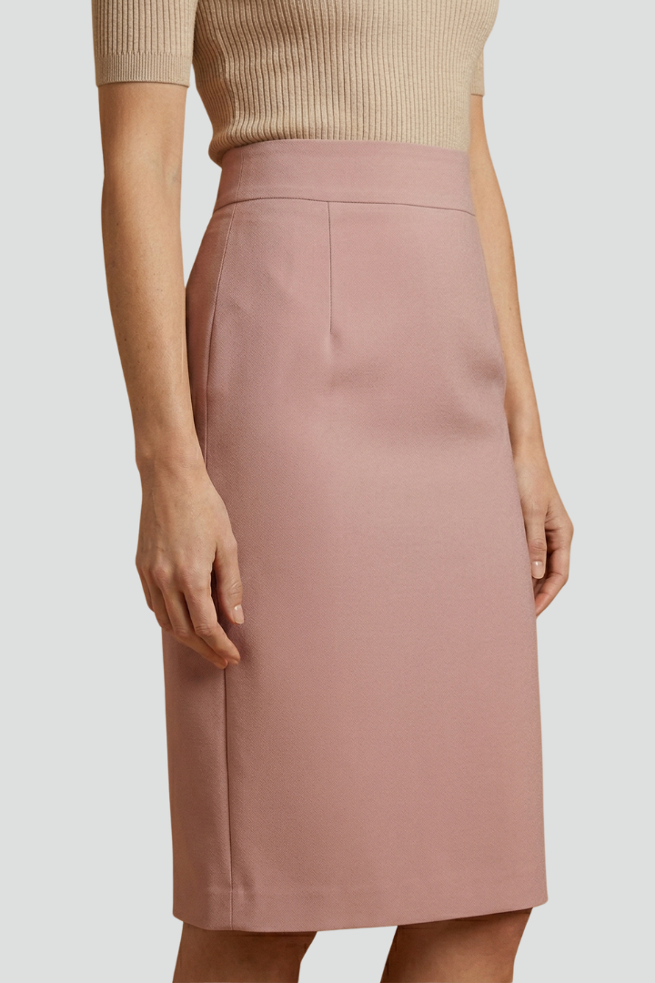 Farrah | Dames Kokerrok Midi-Lengte – High Waist Rok met Split en Aansluitende Pasvorm