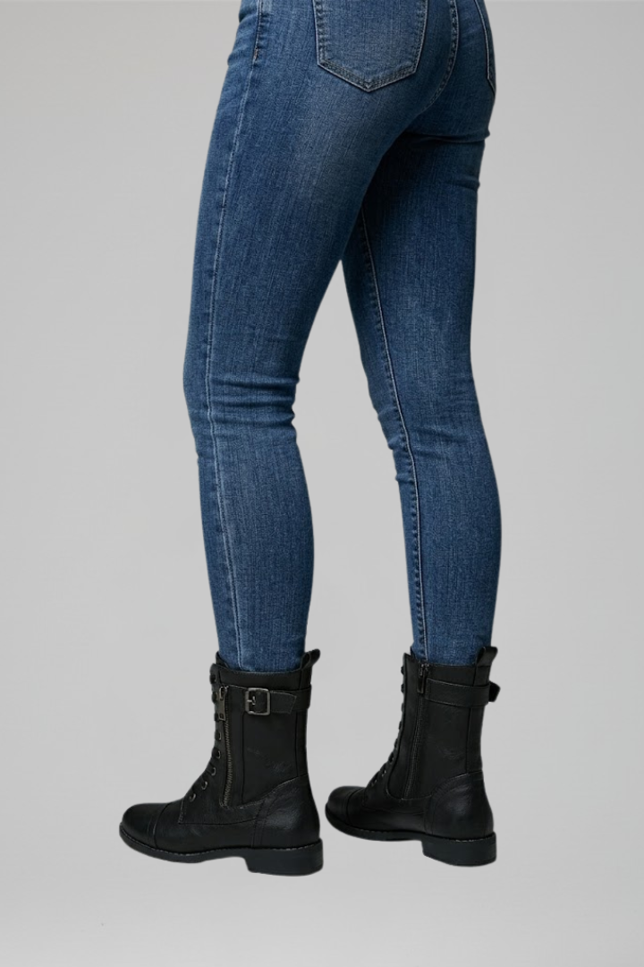 Elarose | Dames Orthopedische Enkellaarzen – Zijrits & Vetersluiting