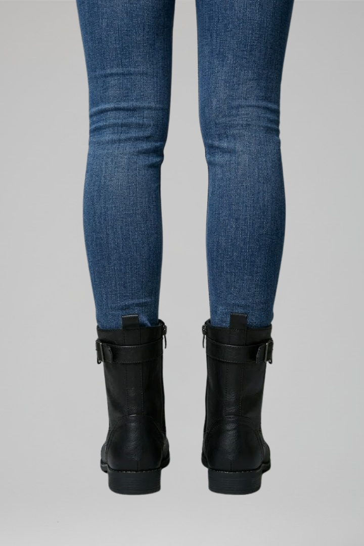 Elarose | Dames Orthopedische Enkellaarzen – Zijrits & Vetersluiting