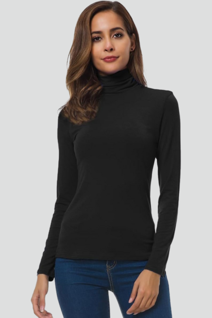 Orya | Coltrui voor dames – Lange mouwen, effen design & comfortabele, losse pasvorm