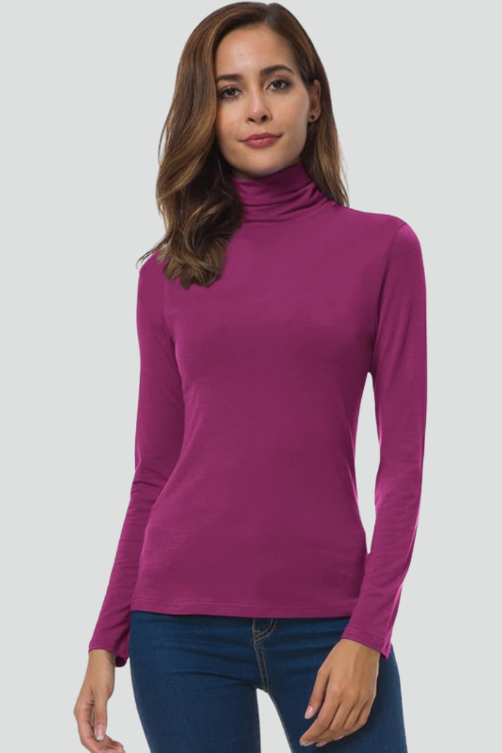 Orya | Coltrui voor dames – Lange mouwen, effen design & comfortabele, losse pasvorm