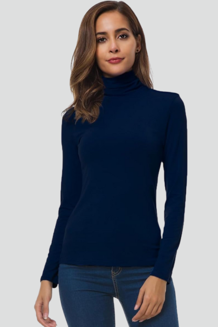 Orya | Coltrui voor dames – Lange mouwen, effen design & comfortabele, losse pasvorm