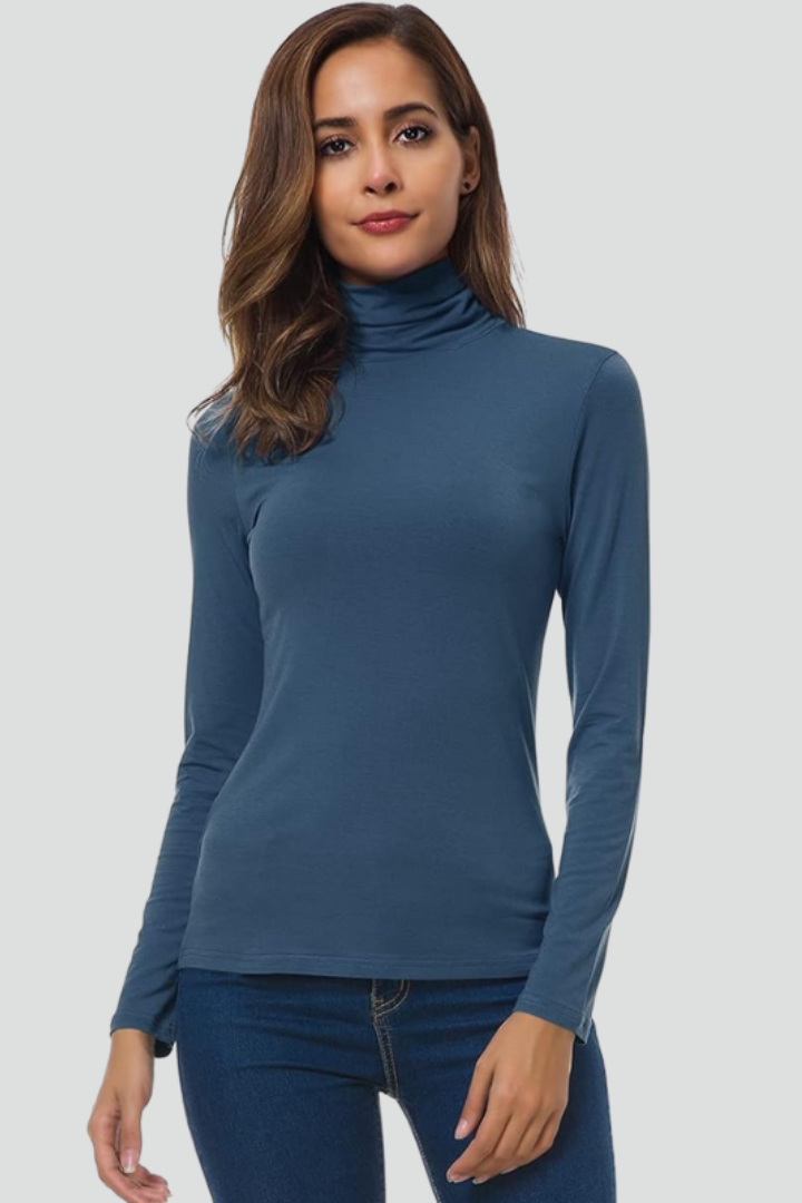Orya | Coltrui voor dames – Lange mouwen, effen design & comfortabele, losse pasvorm