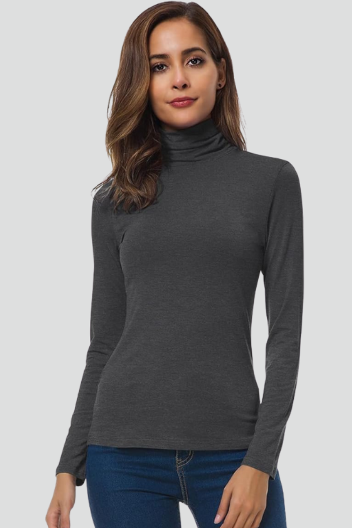 Orya | Coltrui voor dames – Lange mouwen, effen design & comfortabele, losse pasvorm