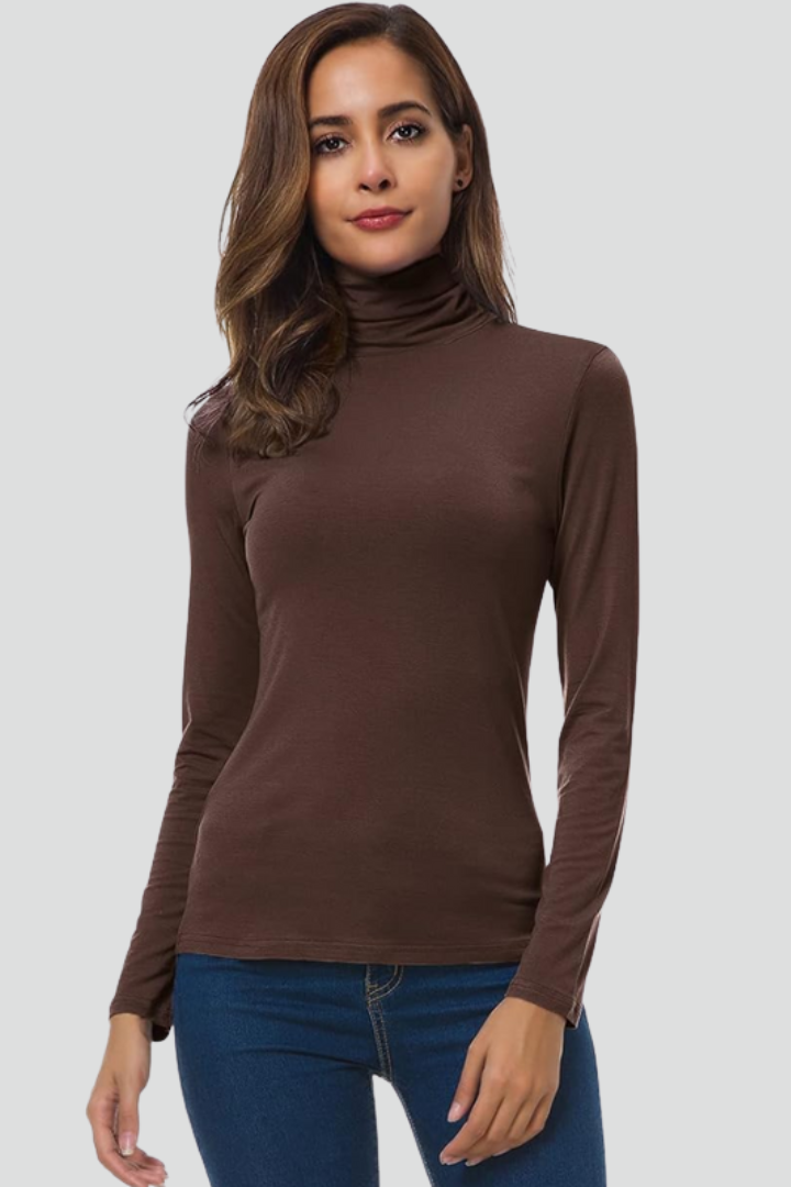 Orya | Coltrui voor dames – Lange mouwen, effen design & comfortabele, losse pasvorm