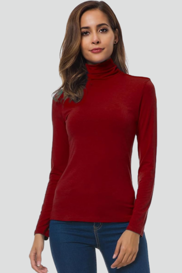 Orya | Coltrui voor dames – Lange mouwen, effen design & comfortabele, losse pasvorm