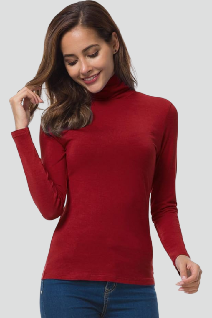 Orya | Coltrui voor dames – Lange mouwen, effen design & comfortabele, losse pasvorm