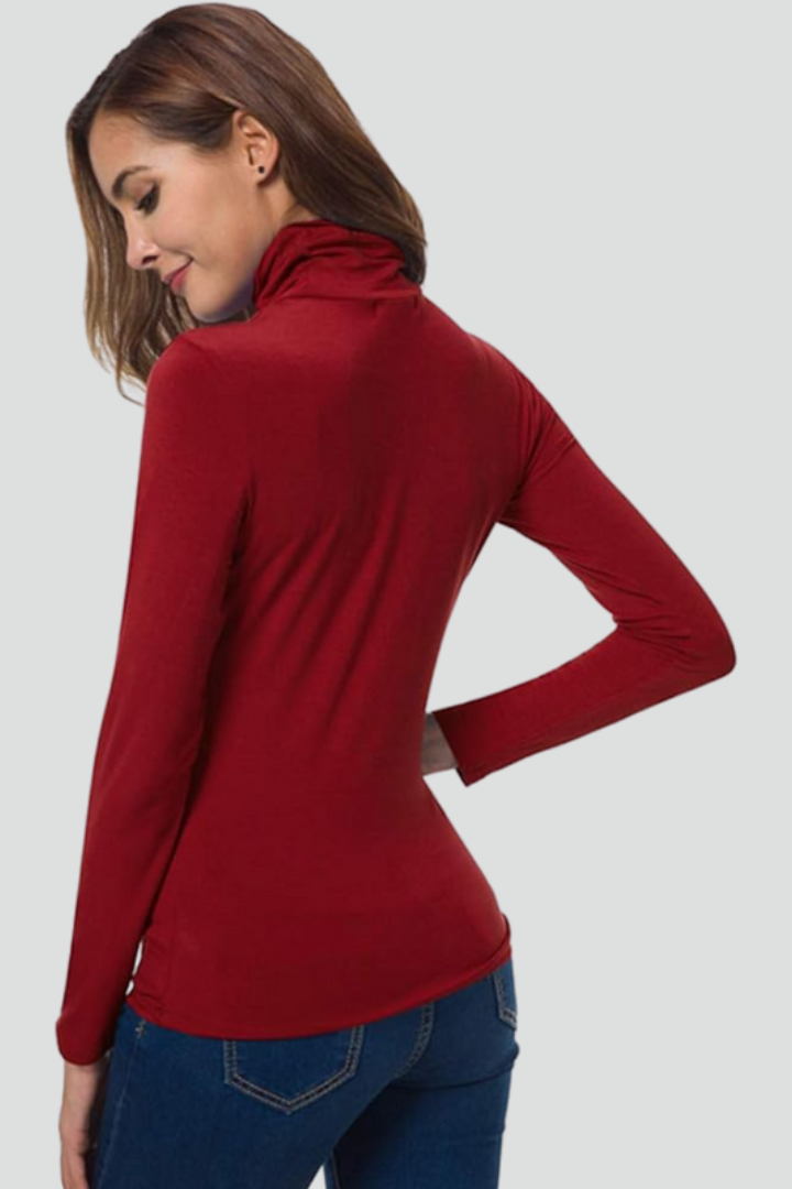 Orya | Coltrui voor dames – Lange mouwen, effen design & comfortabele, losse pasvorm