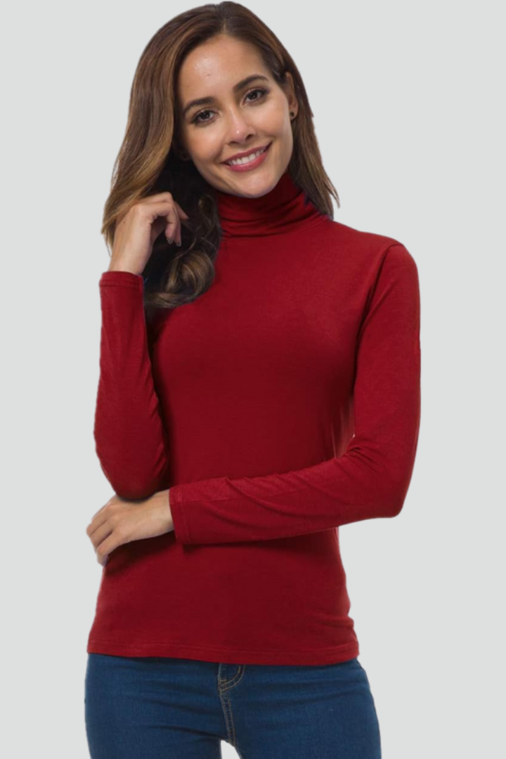 Orya | Coltrui voor dames – Lange mouwen, effen design & comfortabele, losse pasvorm