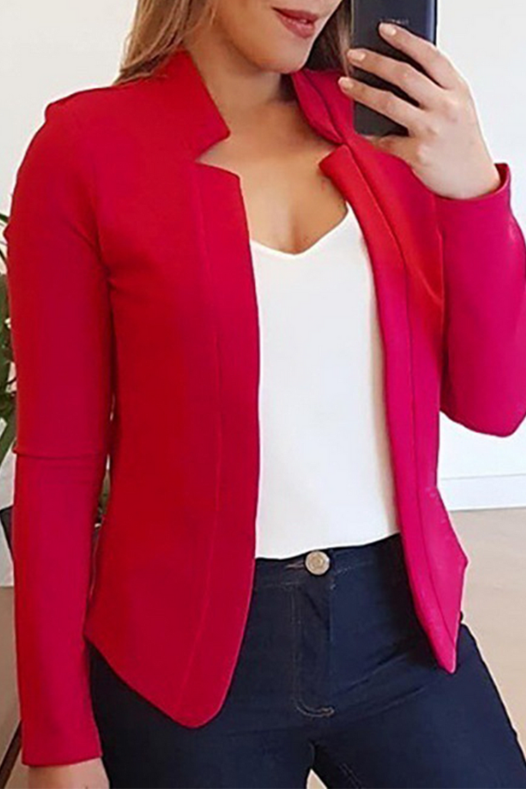 Piper | Roze damesblazer – Elegant, op maat gemaakt jasje met één rij knopen
