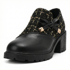 Sybrich | Damesschoenen met veters – Elegante schoenen met lage hak en spitse neus