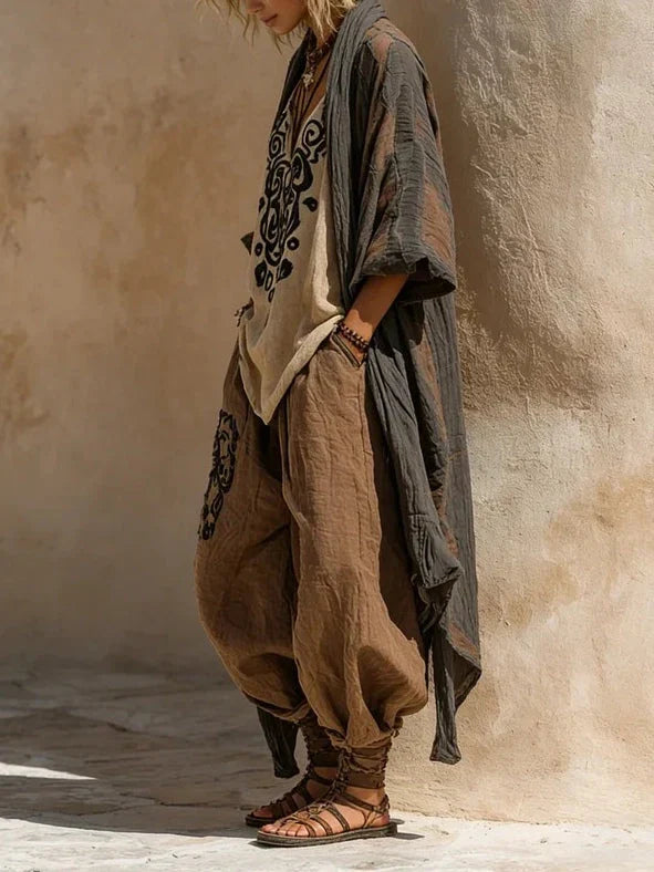 Catalina | Boho-set van 3 stuks voor dames – Bijpassende bohemien-outfit