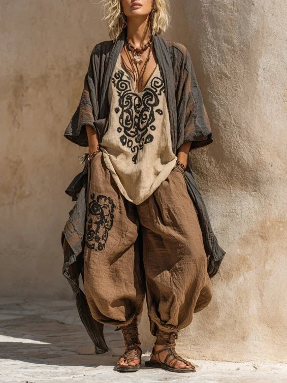 Catalina | Boho-set van 3 stuks voor dames – Bijpassende bohemien-outfit