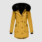 Tialde | Winterjas met capuchon voor dames – Water- en winddichte outdoorjas