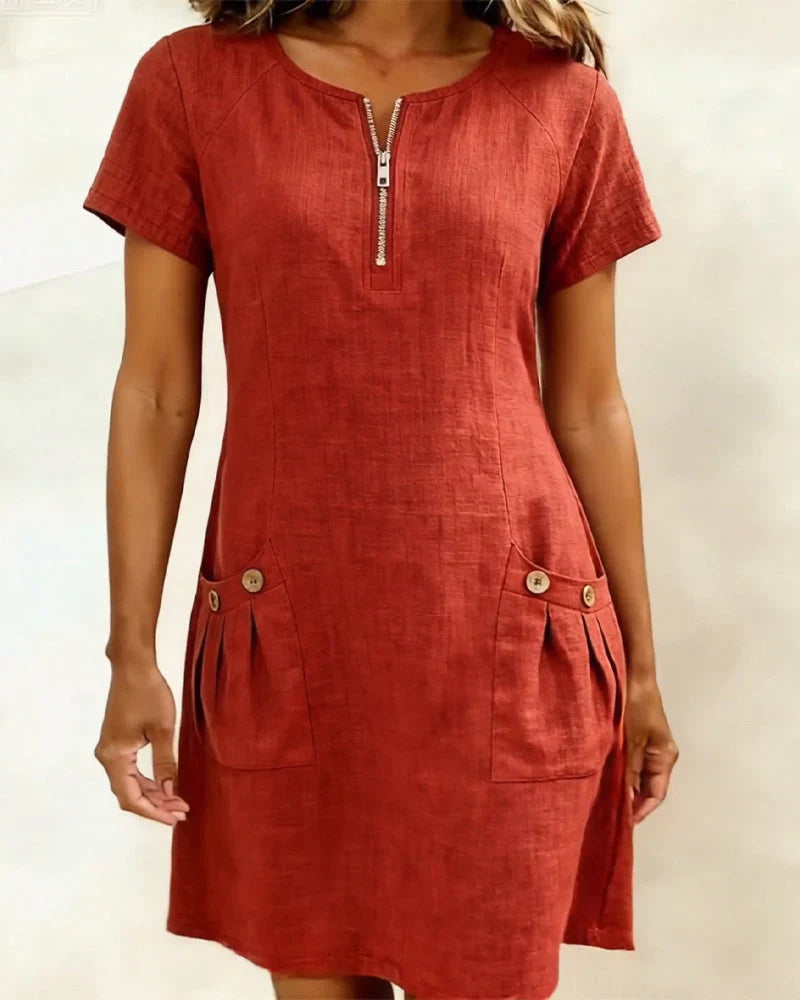 Melisande | Damesjurk – Natuurlijke, Elegante & Comfortabele Jurk voor Elke Dag