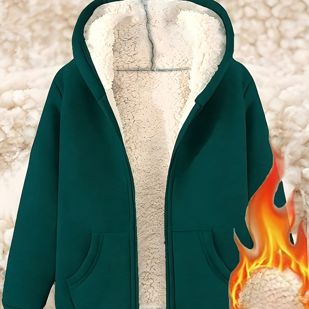 Ardelia | Dames fleecejas met capuchon – Warm, casual sweatshirtmodel