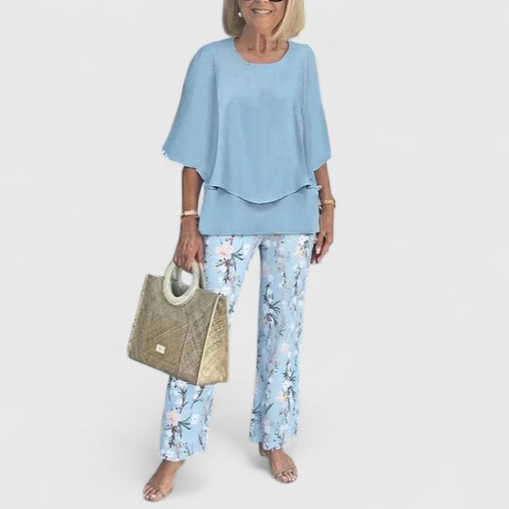 Elvira | Tweedelige formele set voor dames – Elegante, bij elkaar passende outfit