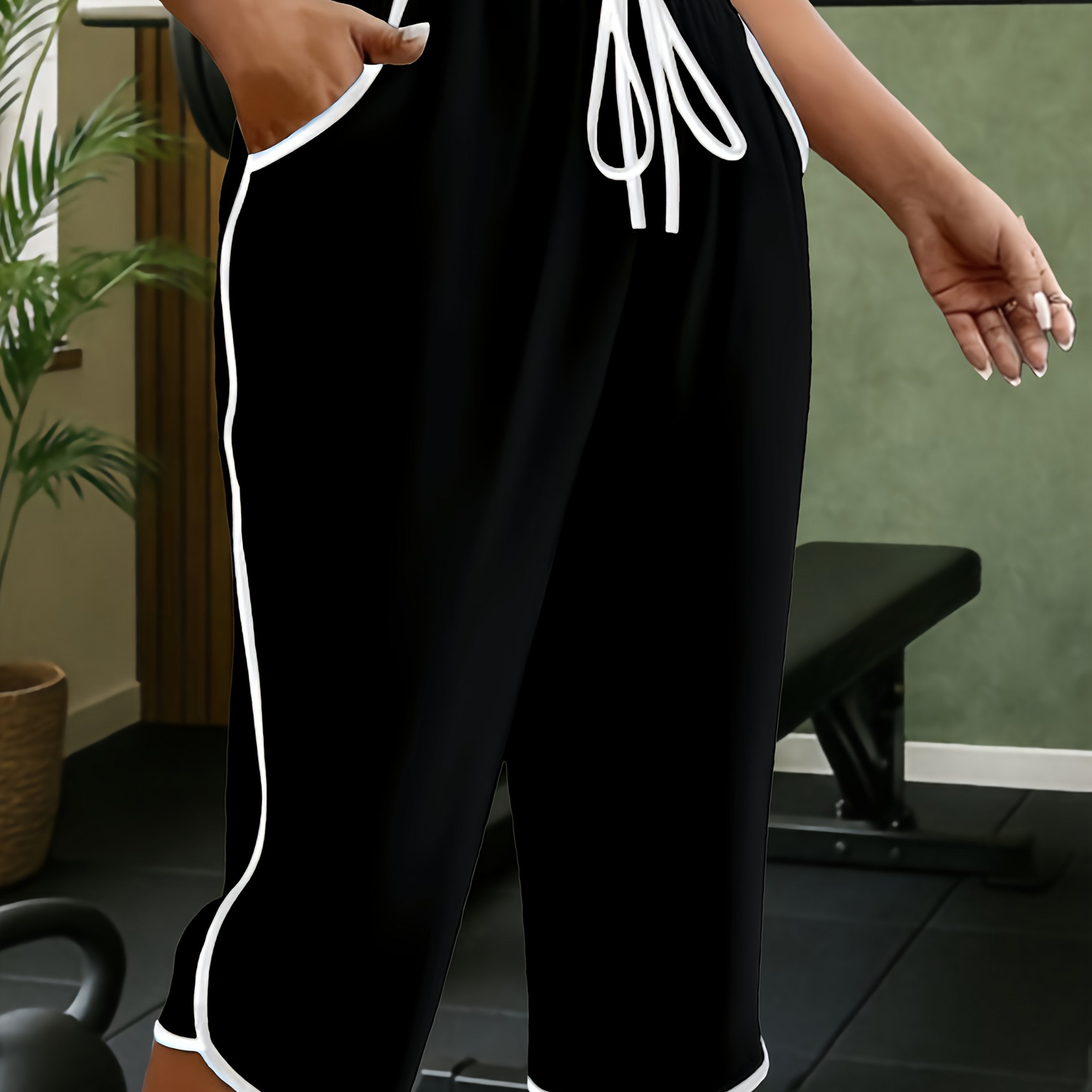 Juliette | Casual joggingbroek voor dames – Halflange joggingbroek met zakken