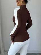 Josina | Dames Coltrui met Contrasterende Kleur, Zachte Stof & Comfortabele Pasvorm