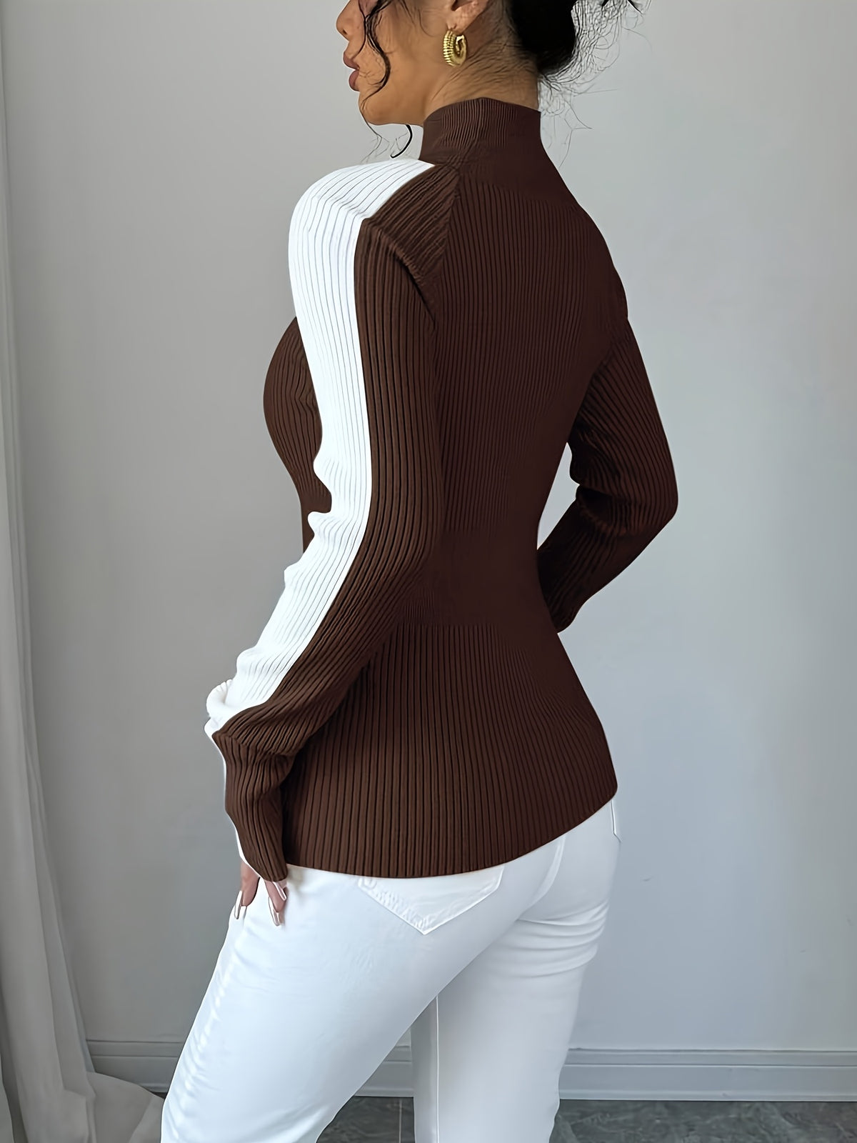 Josina | Dames Coltrui met Contrasterende Kleur, Zachte Stof & Comfortabele Pasvorm