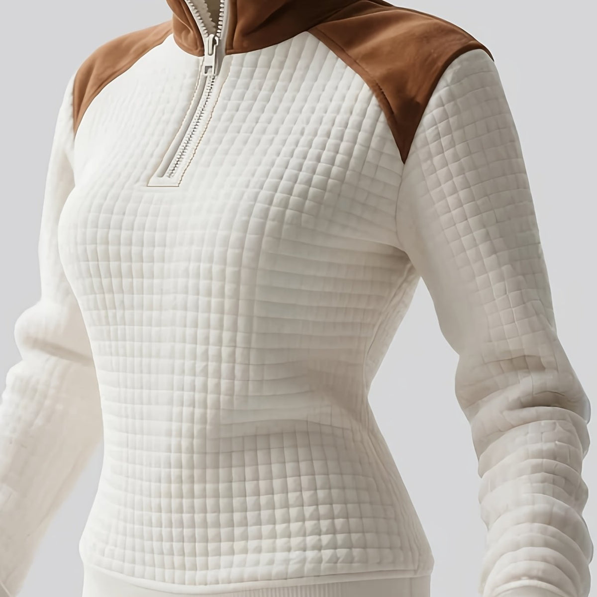 Illyria | Vintage western-sweatshirt voor dames – wafelbreisel