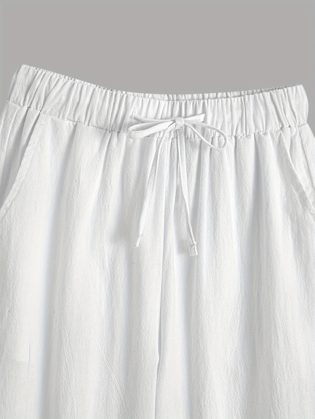 Saylor | Korte broek met wijde pijpen voor dames – Broek met elastische tailleband
