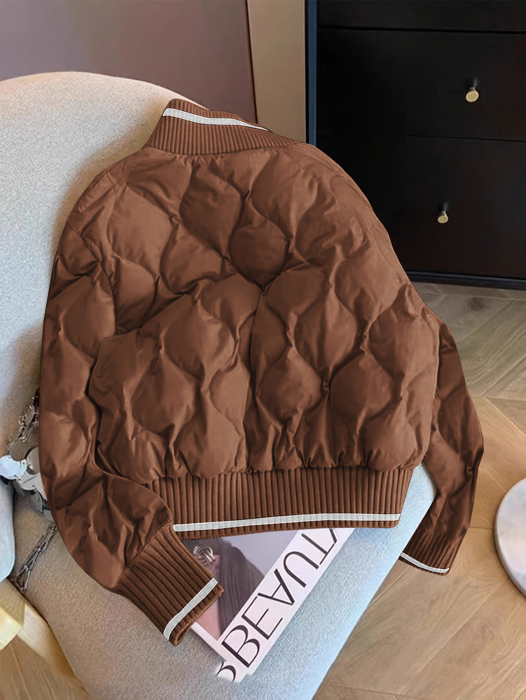 Berenice | Dames Gewatteerde Jas – Elegante Patchwork Winterjas met Modieuze Pasvorm