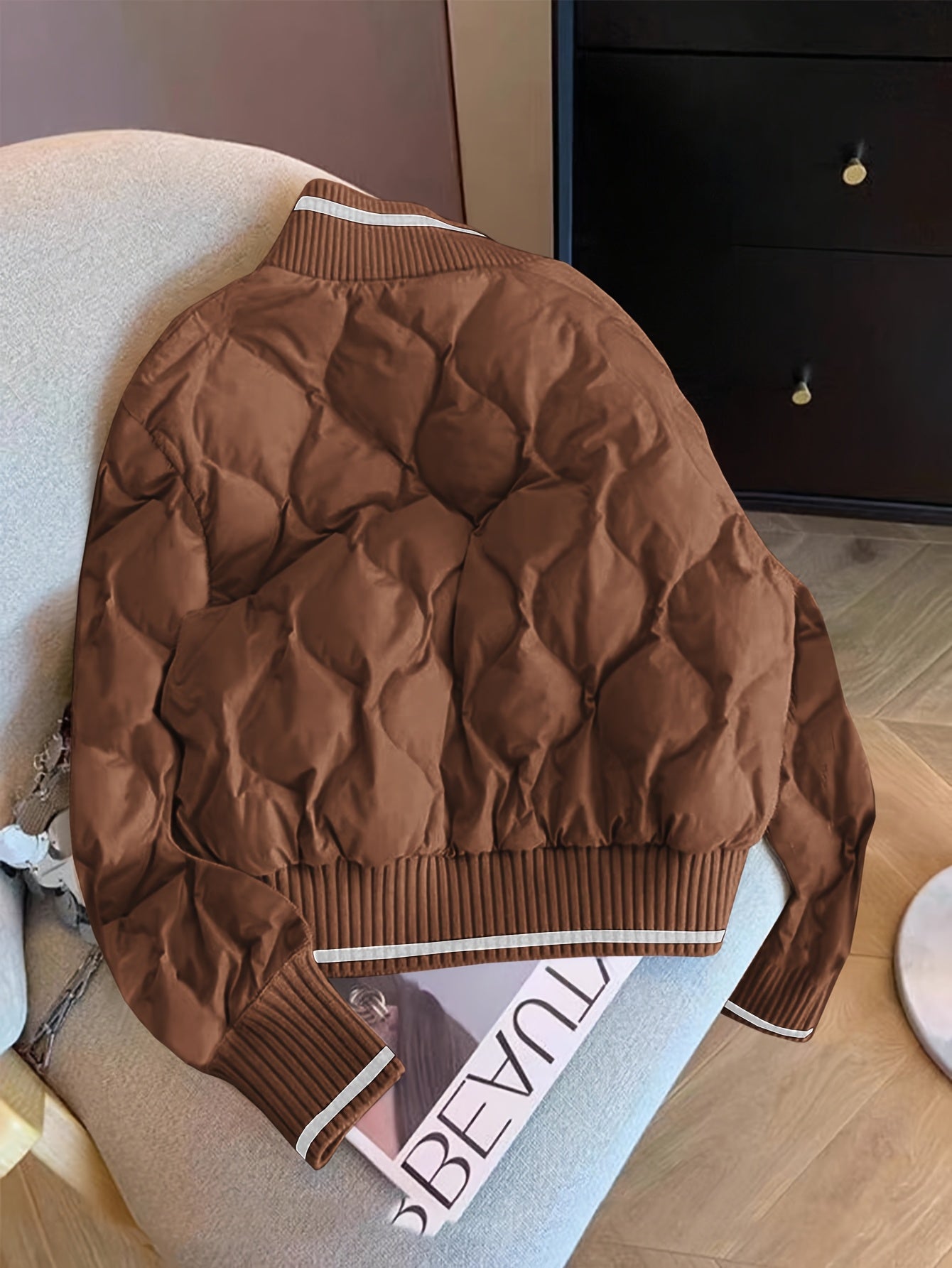 Berenice | Dames Gewatteerde Jas – Elegante Patchwork Winterjas met Modieuze Pasvorm
