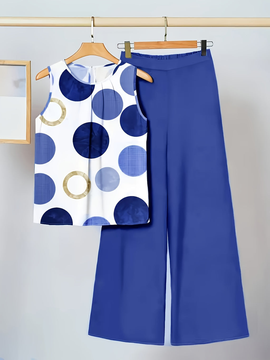 Ailyn | Damespak met stippen – 2-delige zomerse, casual en elegante outfit