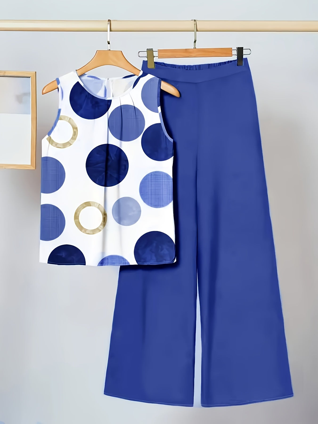 Ailyn | Damespak met stippen – 2-delige zomerse, casual en elegante outfit