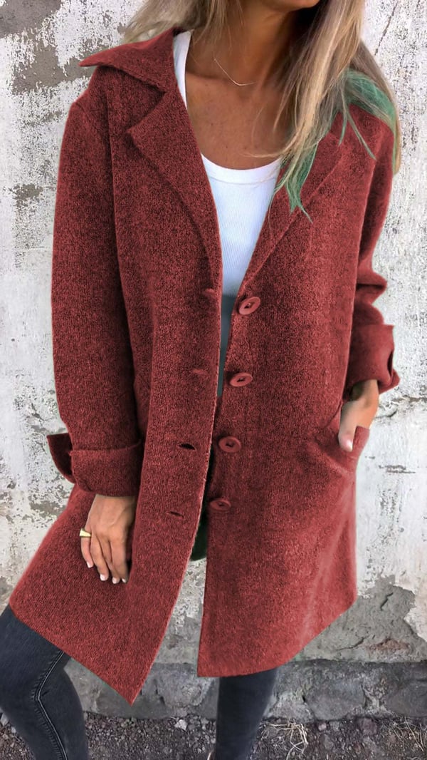 Cathalina | Gebreide Damesjas met Relaxed Fit – Zachte, Lichtgewicht Casual Jas