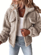 Aenora | Dames teddyjas – Omgeslagen kraag