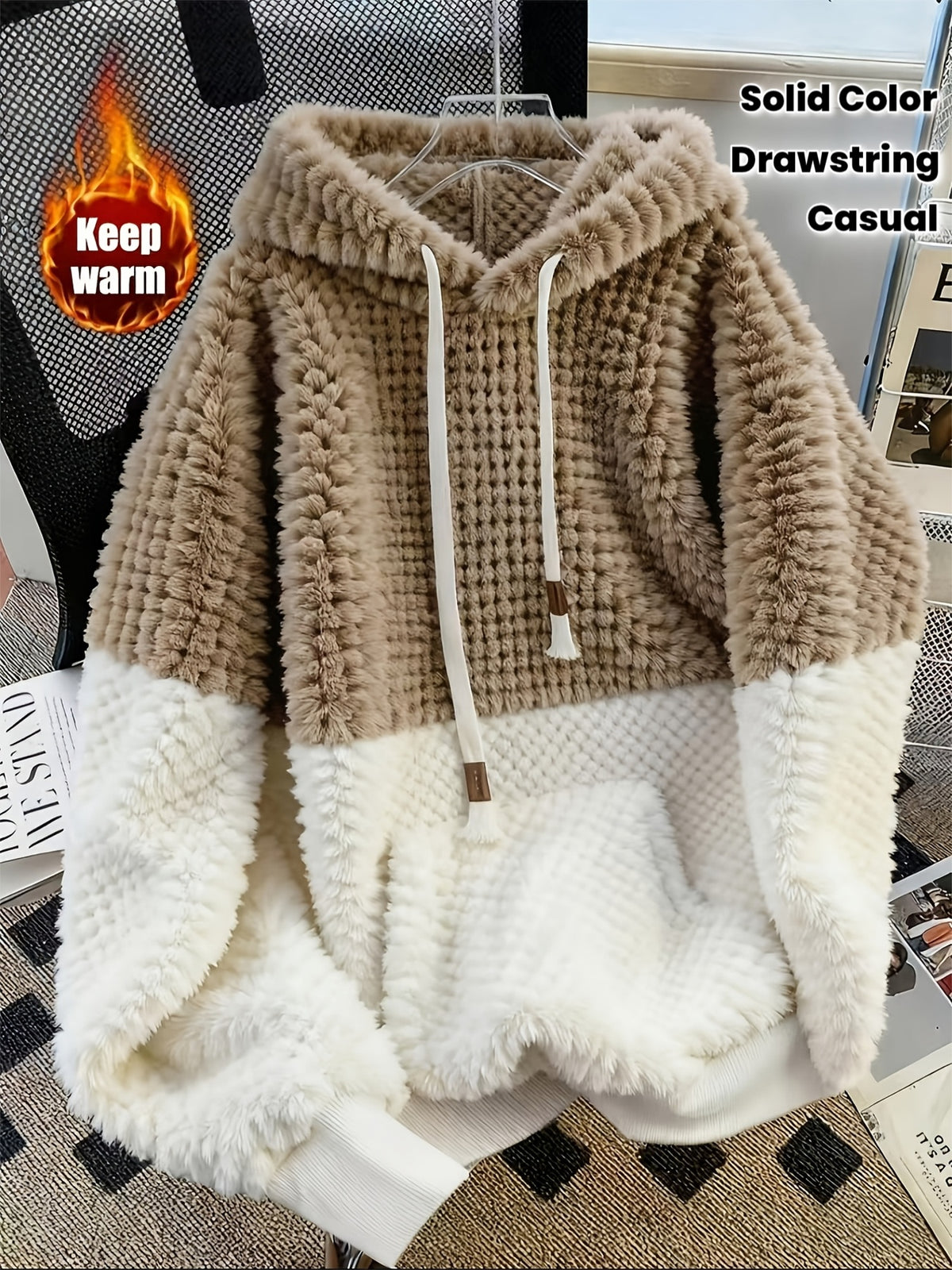Darcy | Pluche hoodie voor dames – Zachte pullover met lange mouwen