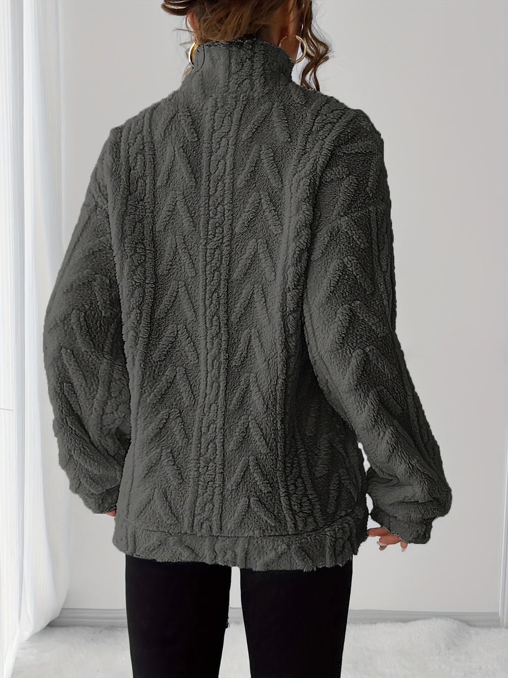 Liesbeth | Warm fleece-sweatshirt voor dames – Casual trui met lange mouwen voor koelere dagen