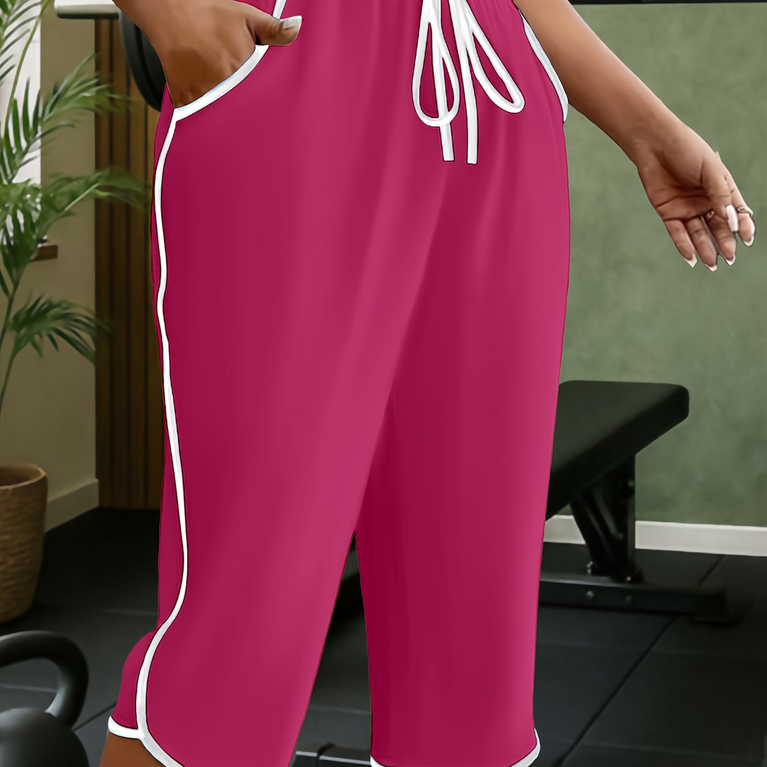 Juliette | Casual joggingbroek voor dames – Halflange joggingbroek met zakken
