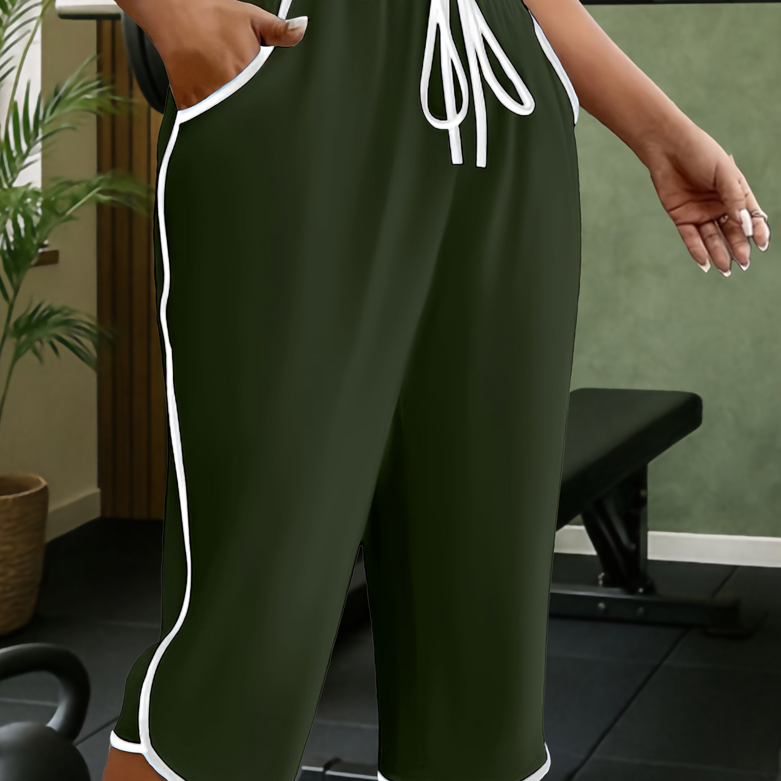 Juliette | Casual joggingbroek voor dames – Halflange joggingbroek met zakken