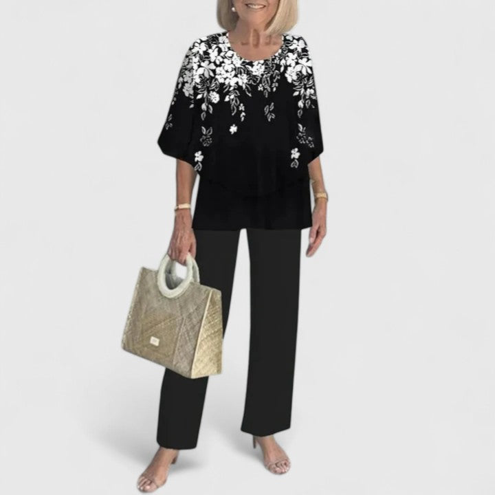 Elvira | Tweedelige formele set voor dames – Elegante, bij elkaar passende outfit