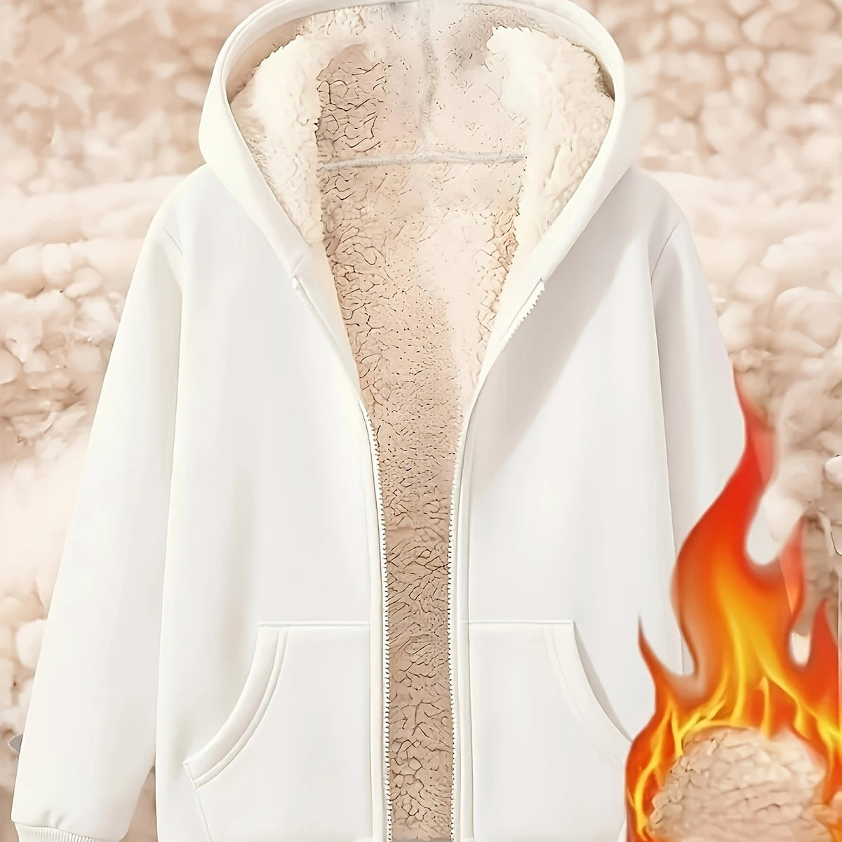 Ardelia | Dames fleecejas met capuchon – Warm, casual sweatshirtmodel
