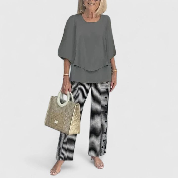 Elvira | Tweedelige formele set voor dames – Elegante, bij elkaar passende outfit